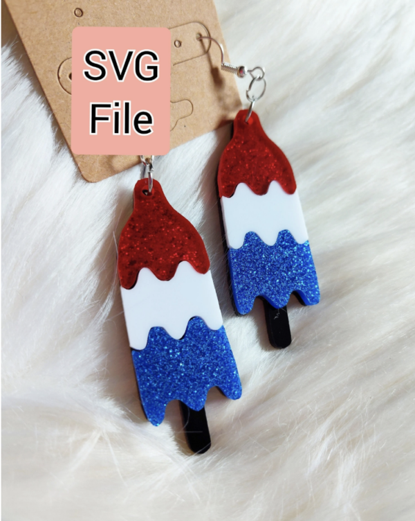 Rocket Pop Earrings SVG FILE